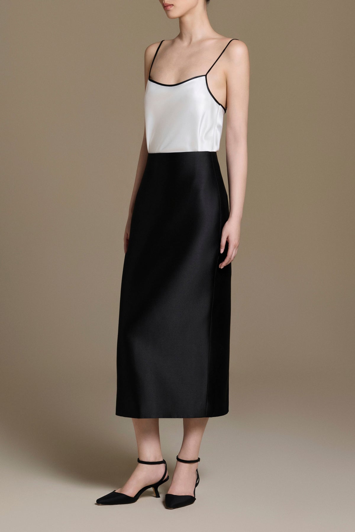 Classique Taffeta Midi Skirt | 01-classique-taffeta-midi-skirt-black #Màu_Black