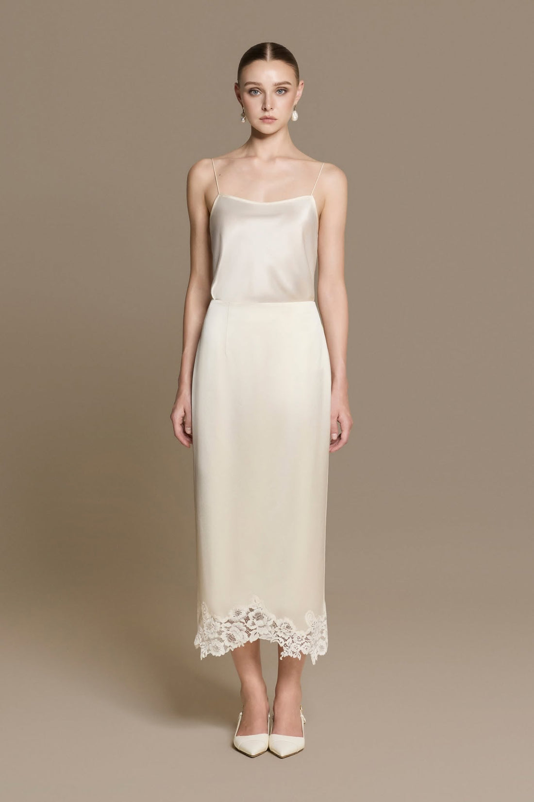 Velour Silk Skirt