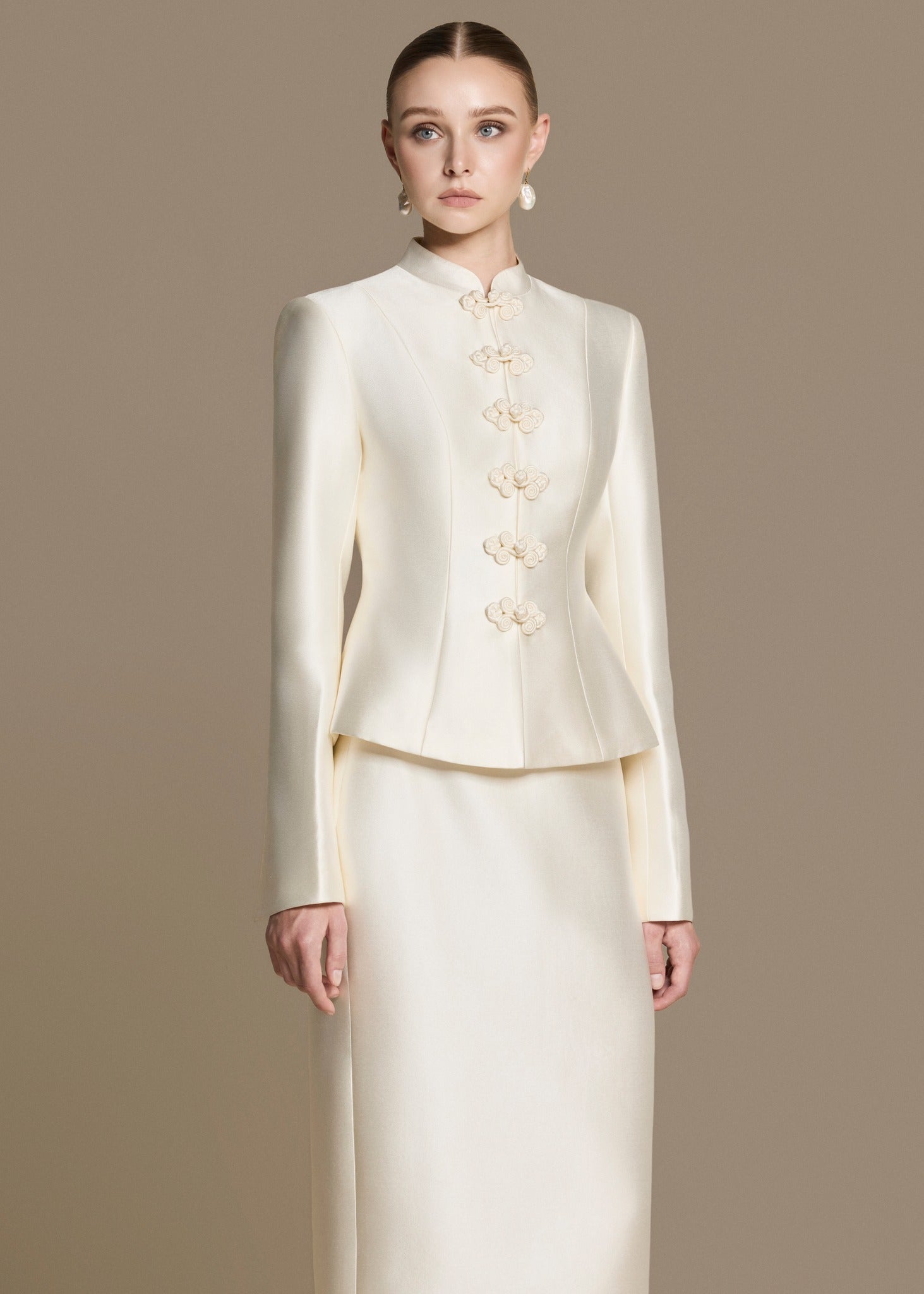 Silhouette Jacket - Cream White