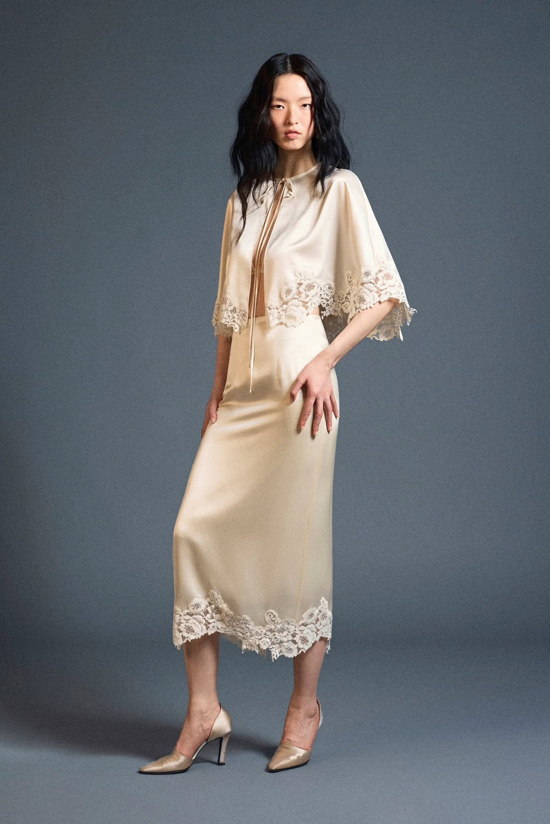 Velour Silk Skirt