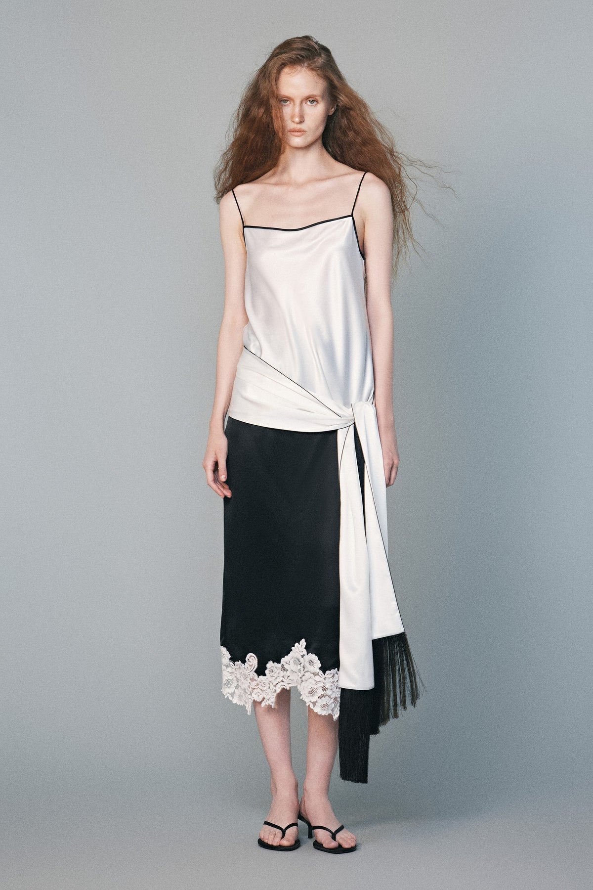 Velour Silk Skirt | 02-velour-silk-skirt #Màu_Black