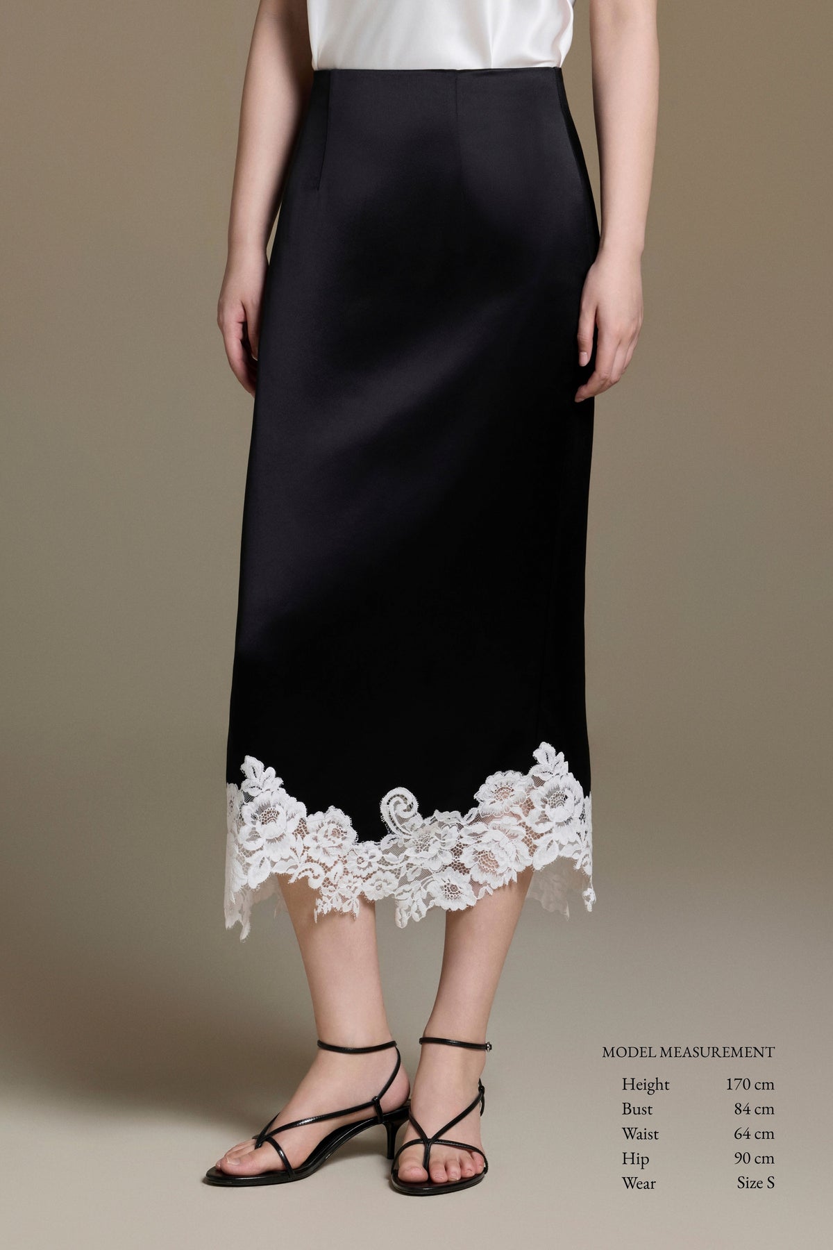 Velour Silk Skirt | 05-velour-silk-skirt #Màu_Black