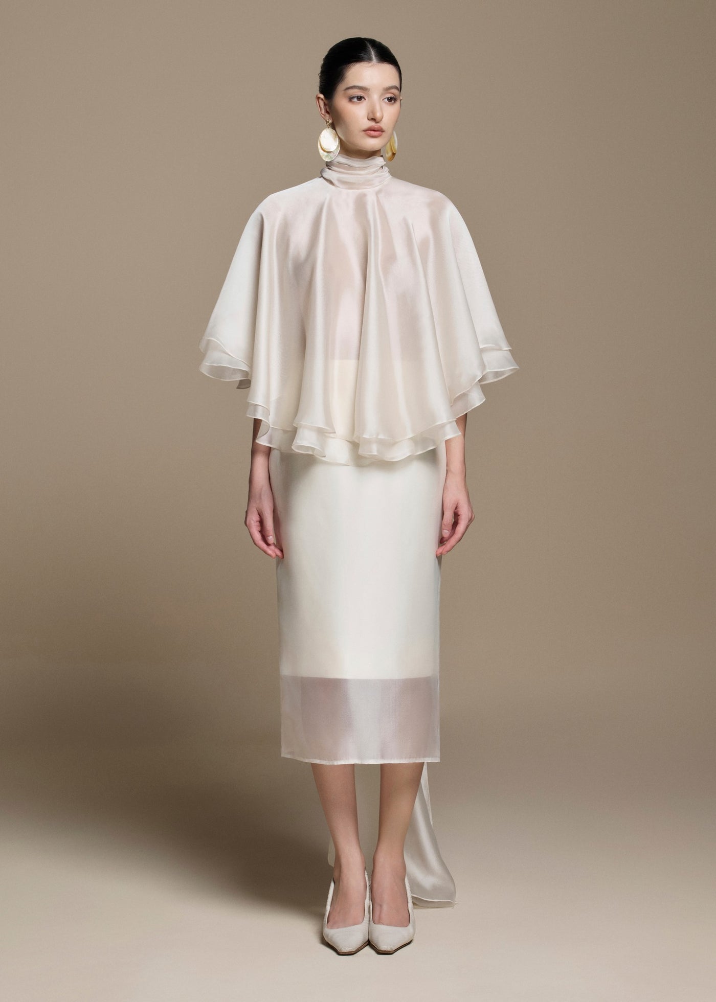 KIỀU Silk Blouse + Caroline Pencil Skirt