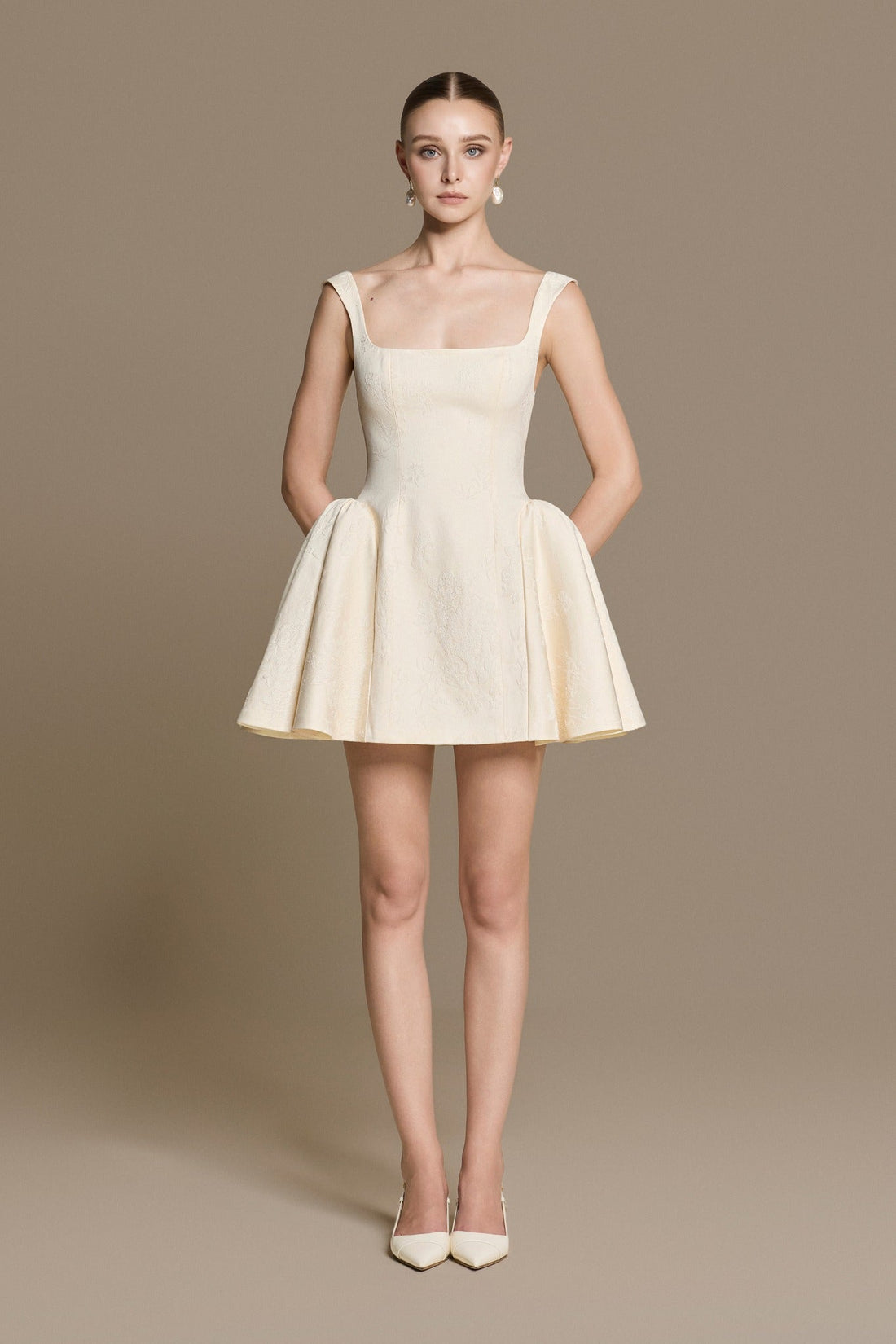 Petal Brocade Dress