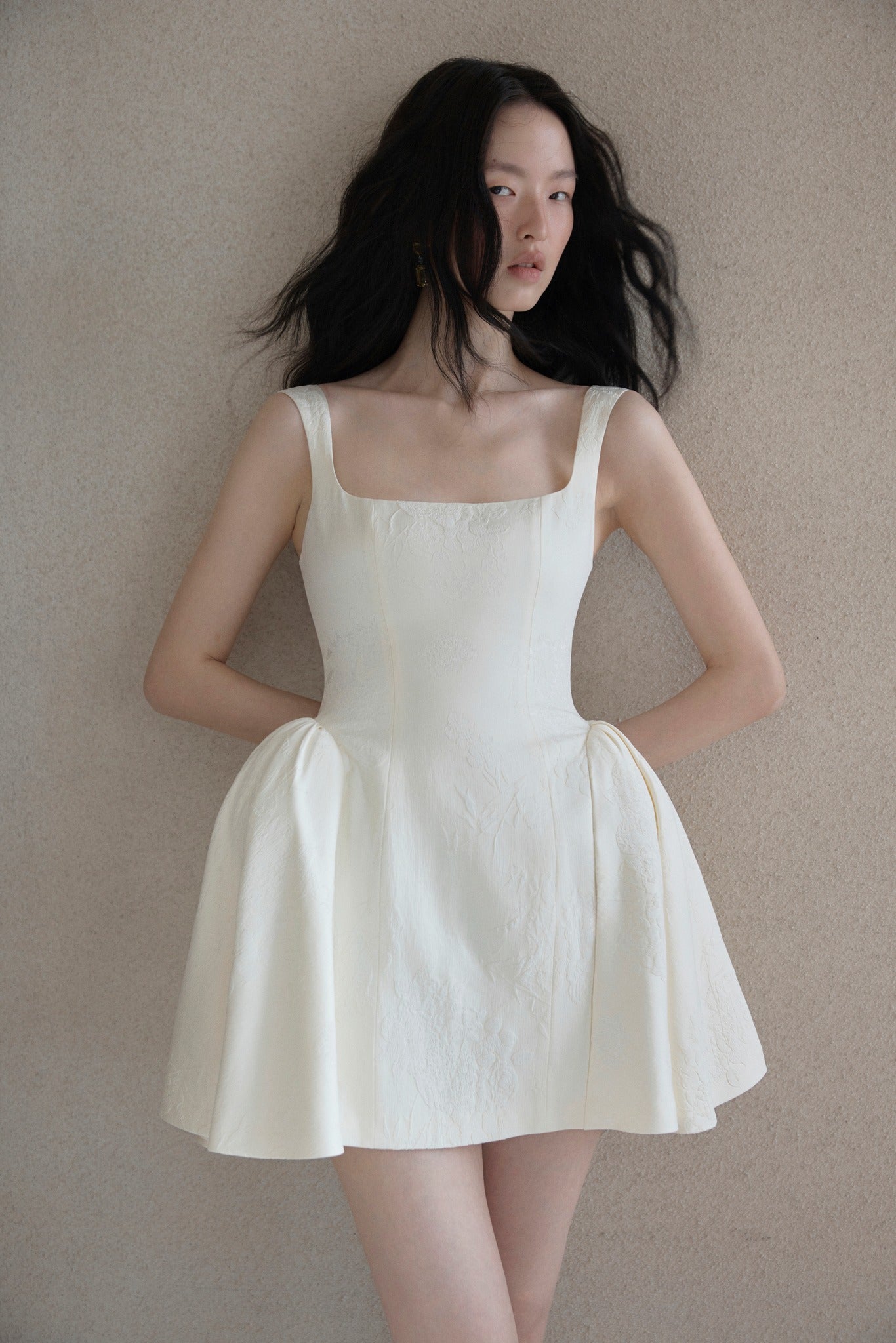 Petal Brocade Dress